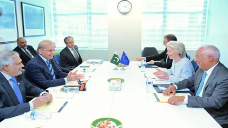وزیراعظم شہباز شریف کی یورپی قیادت سے ملاقات، پاکستان اور یورپی یونین تعلقات مزید مضبوط بنانے پر اتفاق