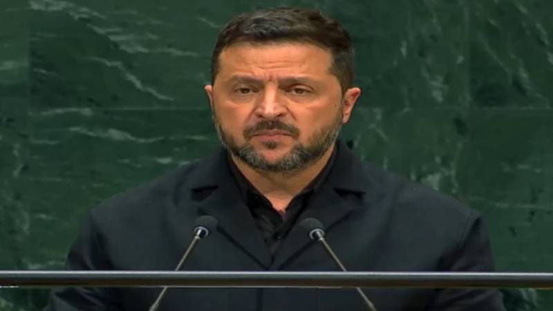 یوکرین کے صدر زیلنسکی کی اقوام متحدہ کی جنرل اسمبلی میں پیوٹن کو روکنے اور جنگ کے پھیلاؤ کا انتباہ