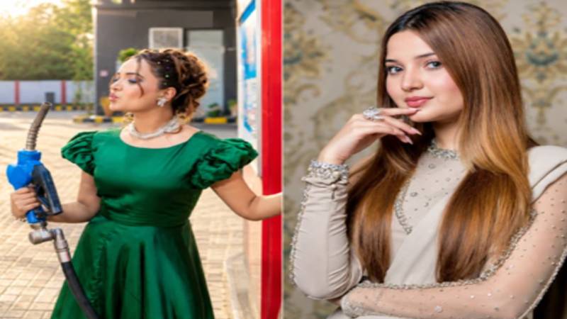 ربیقہ خان نے پیٹرول پمپ پر پری برتھ ڈے فوٹوشوٹ کرا کے سب کو حیران کردیا