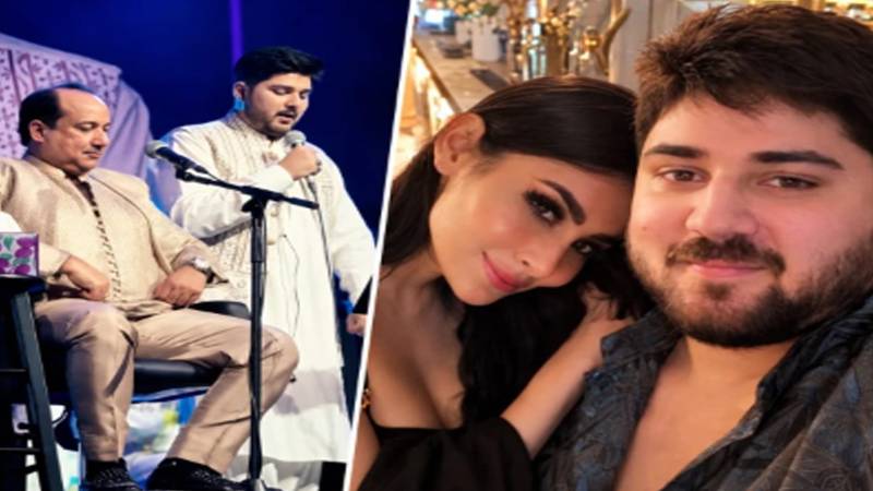 راحت فتح علی خان کے بیٹے اور مونی رائے کی تصویر سوشل میڈیا پر وائرل، صارفین کے دلچسپ تبصرے