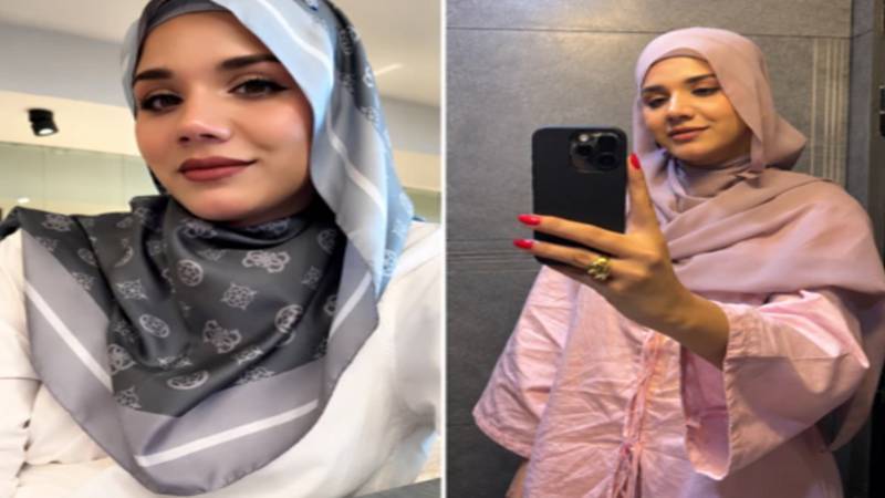 عمران اشرف کی سابقہ اہلیہ کرن اشفاق کا مستقل حجاب کرنے کا اعلان