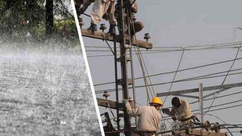 بارش کے بعد شہر کا بجلی کا نظام متاثر، 600 سے زائد فیڈرز بند