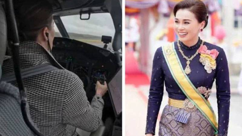 تھائی لینڈ کی ملکہ سوتھیدا خود شاہی طیارہ اڑا کر جاپان پہنچ گئیں، جنگی طیارہ اڑانے کا اعزاز بھی حاصل