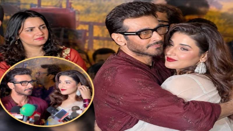 فیصل قریشی اور حریم فاروق کے گلے ملنے کی ویڈیو وائرل، ثنا فیصل کے تاثرات پر سوشل میڈیا پر بحث